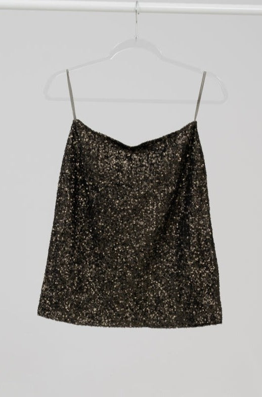 Sequin mini skirt, size M