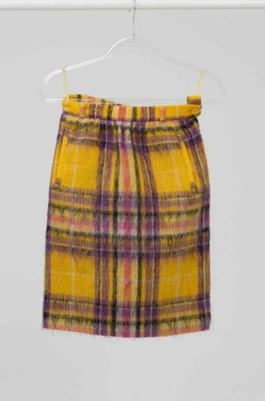 Wool midi skirt with pockets, size S