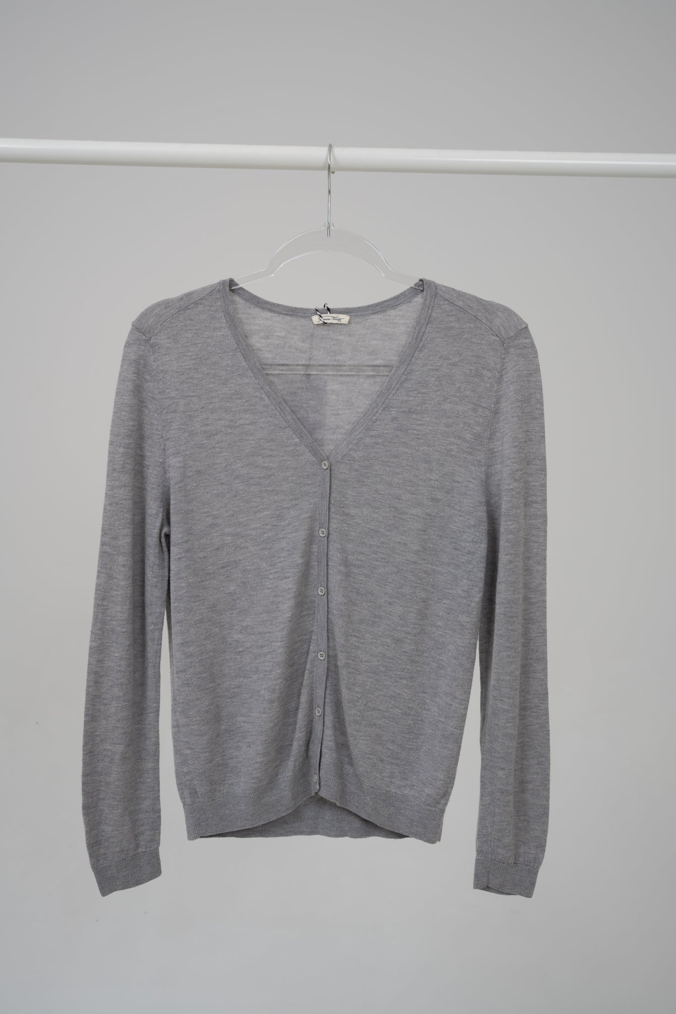 Grey Cardigan with V-neck, size M