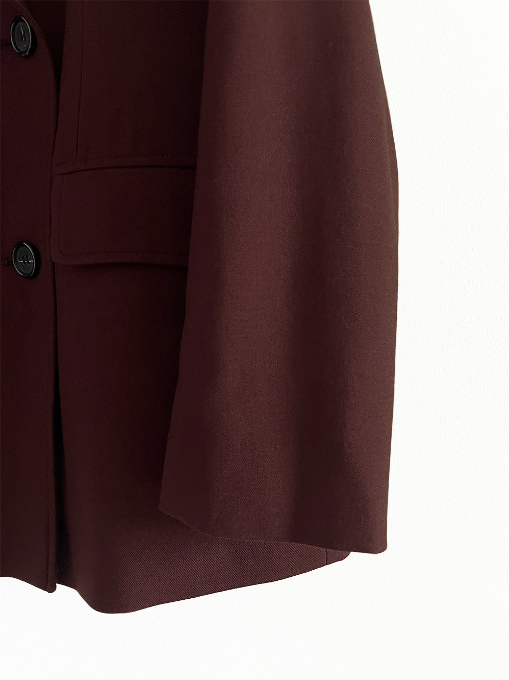 Bordeaux Wool Blazer, Size XL